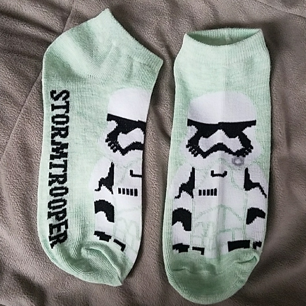 Stormtrooper ankle socks green star wars